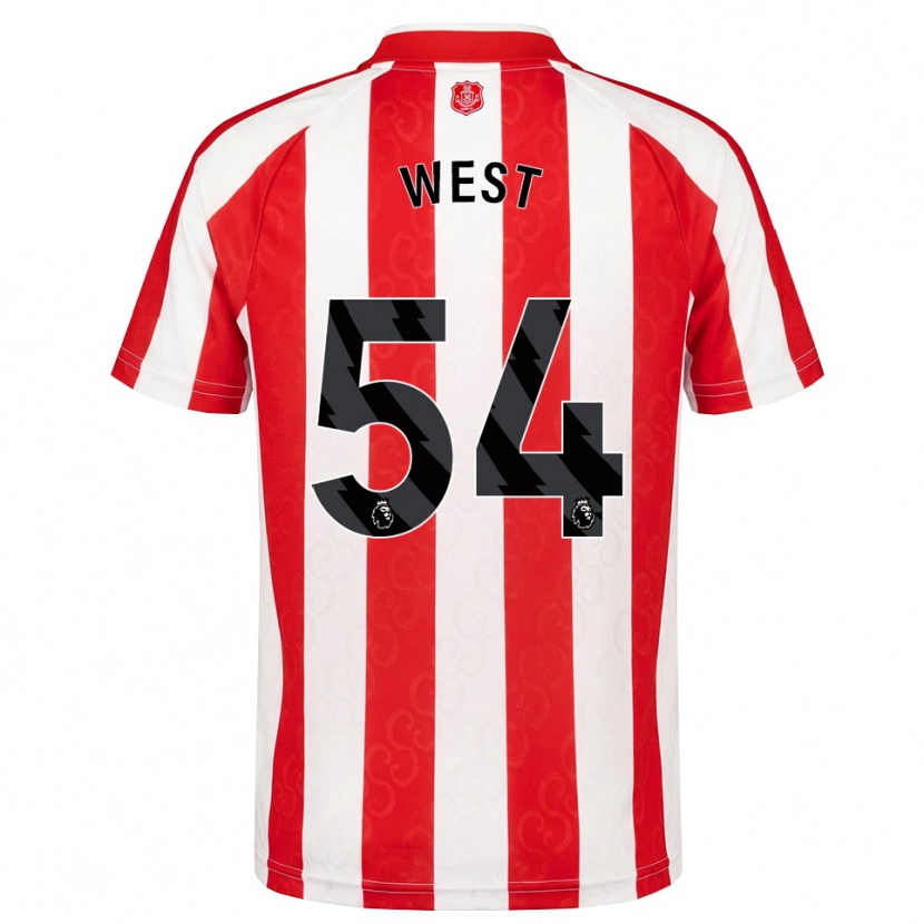 Danxen Homme Maillot Ella West #54 Rouge Blanc Noir Tenues Domicile 2026/27 T-Shirt