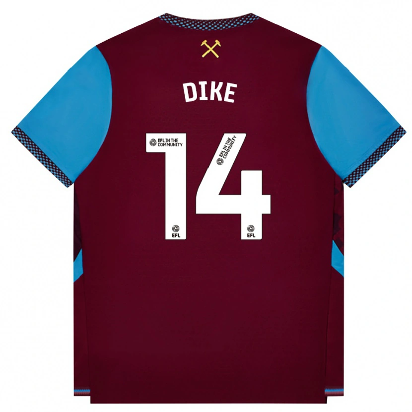 Danxen Homme Maillot Lewis Dike #14 Bourgogne Cornflowerblue Tenues Domicile 2026/27 T-Shirt