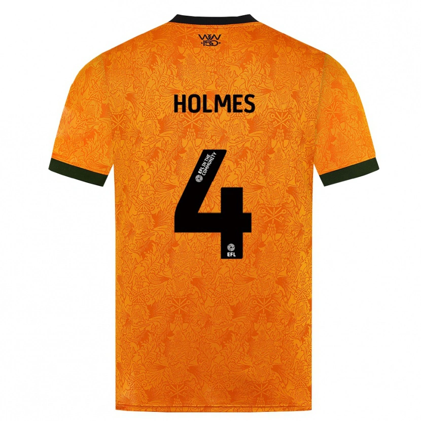 Danxen Homme Maillot Summer Holmes #4 Orange Noir Tenues Domicile 2026/27 T-Shirt