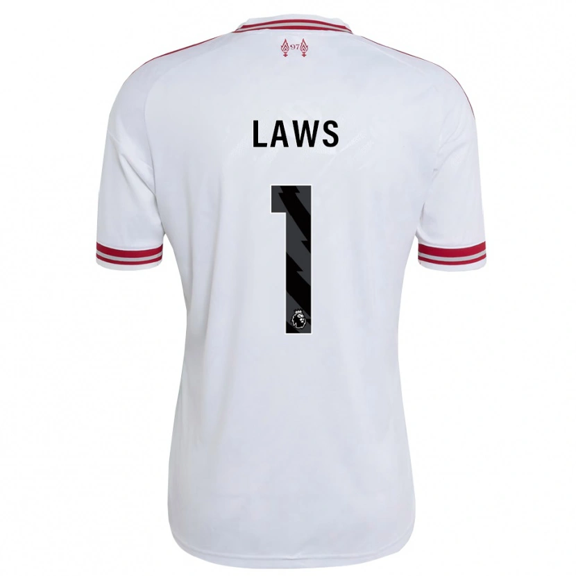 Danxen Homme Maillot Rachael Laws #1 Rouge Blanc Tenues Extérieur 2026/27 T-Shirt