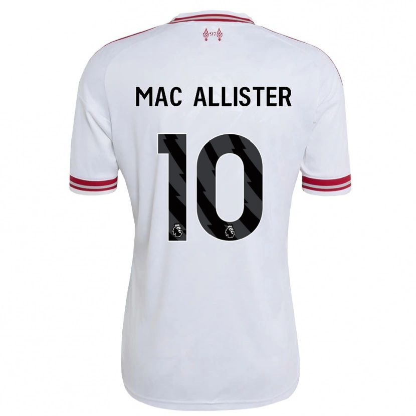 Danxen Homme Maillot Alexis Mac Allister #10 Rouge Blanc Tenues Extérieur 2026/27 T-Shirt