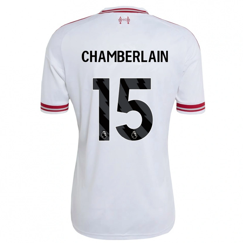 Danxen Homme Maillot Alex Oxlade Chamberlain #15 Rouge Blanc Tenues Extérieur 2026/27 T-Shirt