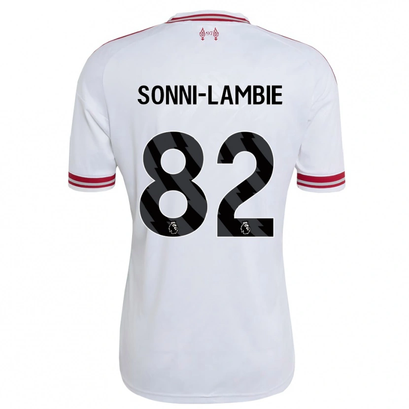 Danxen Homme Maillot Joshua Sonni-Lambie #82 Rouge Blanc Tenues Extérieur 2026/27 T-Shirt