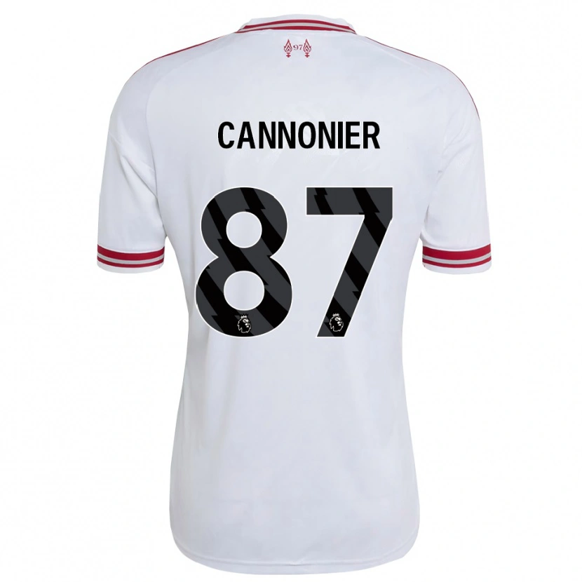 Danxen Homme Maillot Oakley Cannonier #87 Rouge Blanc Tenues Extérieur 2026/27 T-Shirt