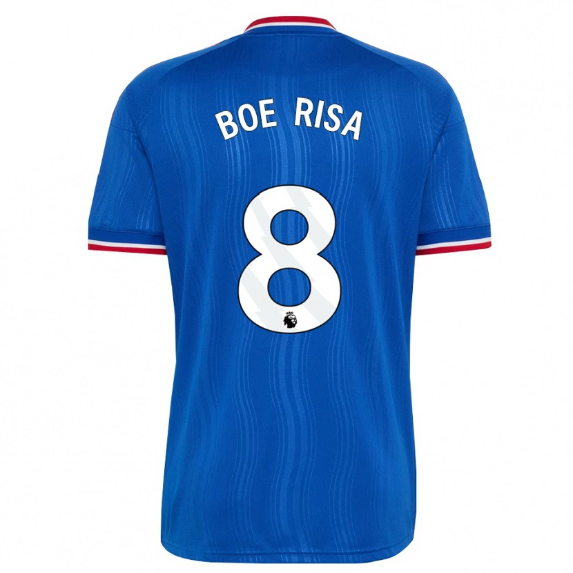 Danxen Homme Maillot Vilde Boe Risa #8 Bleu Blanc Rouge Tenues Extérieur 2026/27 T-Shirt