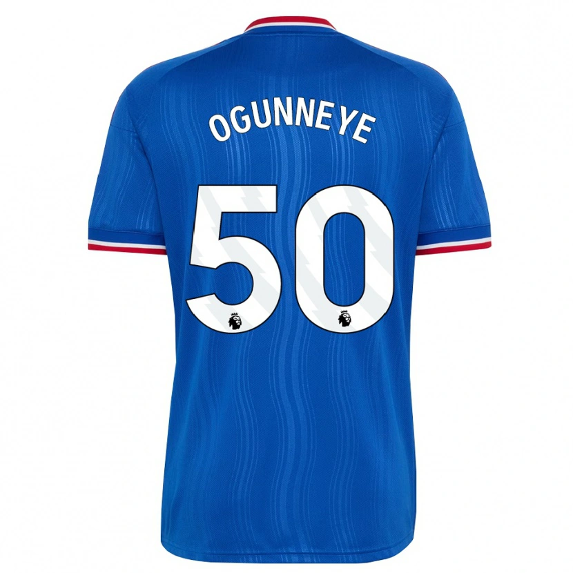 Danxen Homme Maillot Habeeb Ogunneye #50 Bleu Blanc Rouge Tenues Extérieur 2026/27 T-Shirt