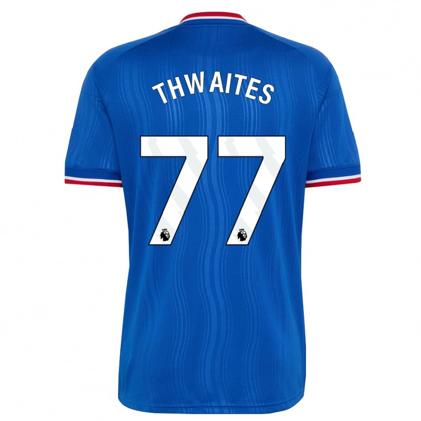 Danxen Homme Maillot Jim Thwaites #77 Bleu Blanc Rouge Tenues Extérieur 2026/27 T-Shirt