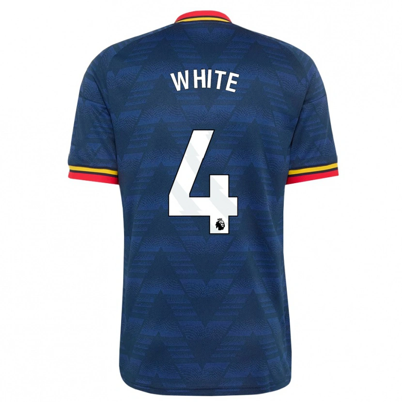 Danxen Homme Maillot Ben White #4 Midnightblue Jaune Rouge Tenues Extérieur 2026/27 T-Shirt