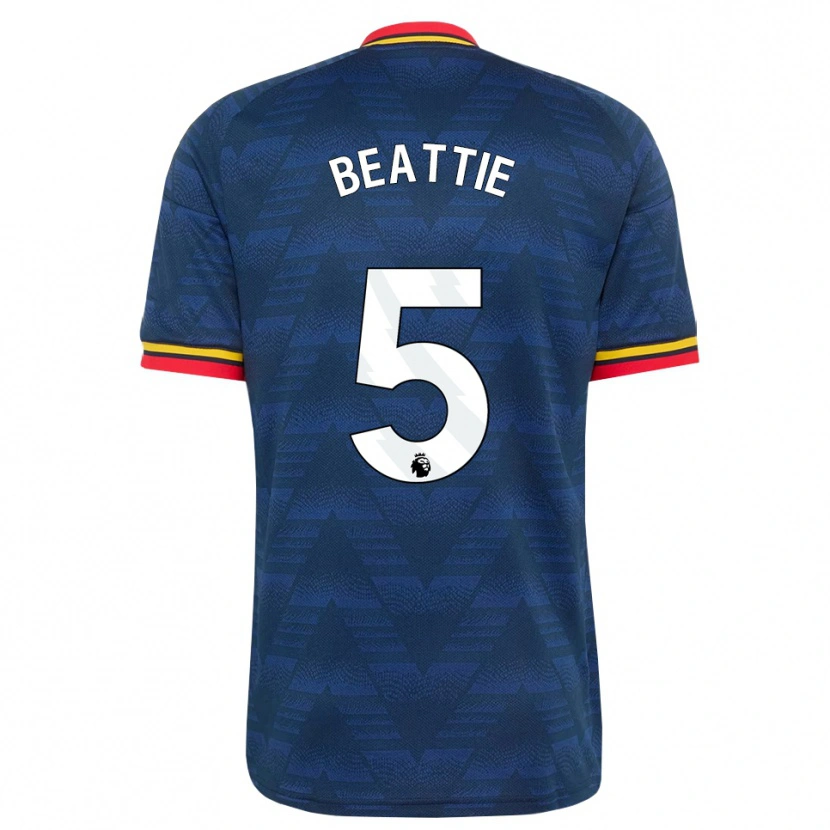 Danxen Homme Maillot Jen Beattie #5 Midnightblue Jaune Rouge Tenues Extérieur 2026/27 T-Shirt