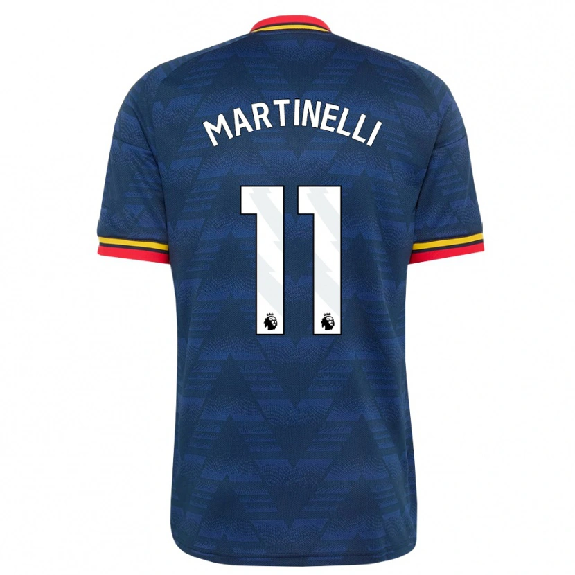 Danxen Homme Maillot Gabriel Martinelli #11 Midnightblue Jaune Rouge Tenues Extérieur 2026/27 T-Shirt