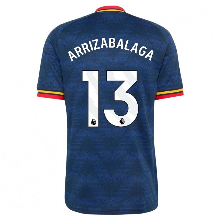 Danxen Homme Maillot Kepa Arrizabalaga #13 Midnightblue Jaune Rouge Tenues Extérieur 2026/27 T-Shirt