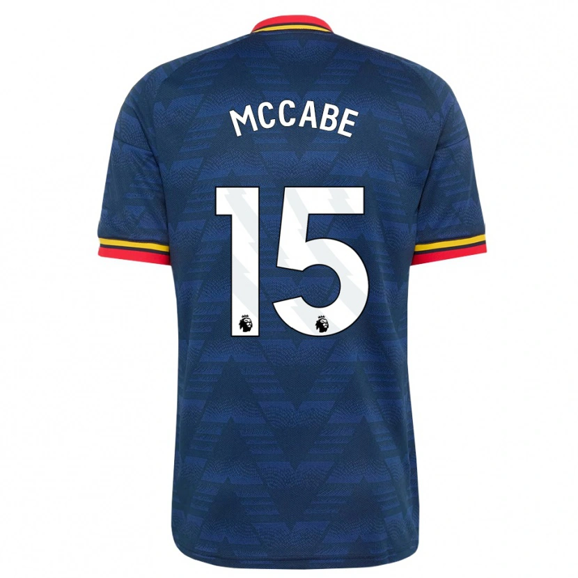 Danxen Homme Maillot Katie Mccabe #15 Midnightblue Jaune Rouge Tenues Extérieur 2026/27 T-Shirt