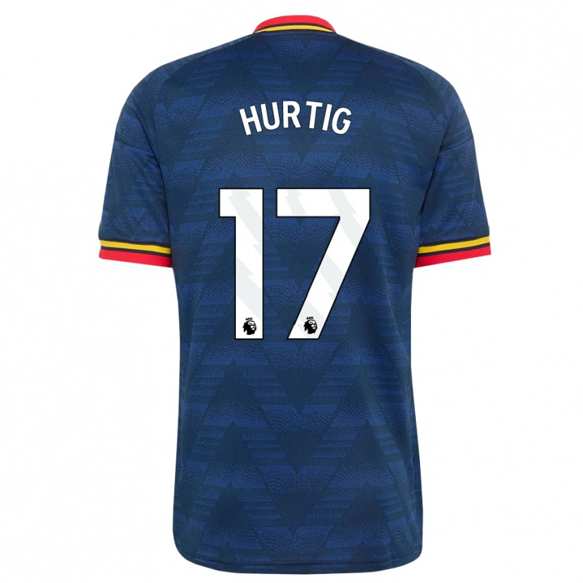 Danxen Homme Maillot Lina Hurtig #17 Midnightblue Jaune Rouge Tenues Extérieur 2026/27 T-Shirt