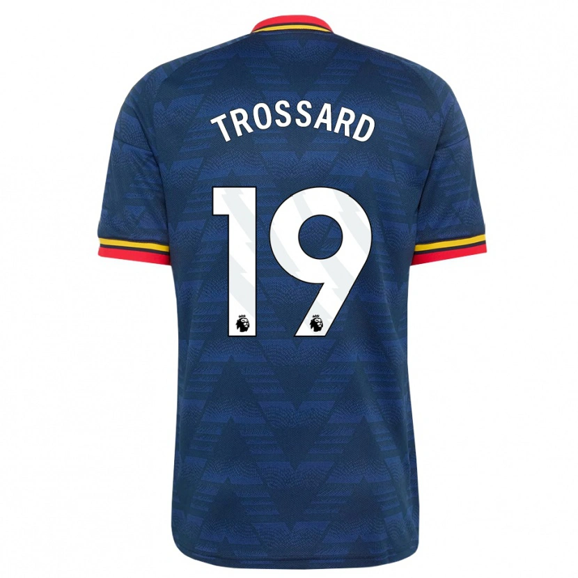 Danxen Homme Maillot Leandro Trossard #19 Midnightblue Jaune Rouge Tenues Extérieur 2026/27 T-Shirt