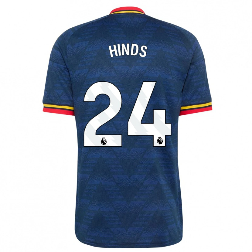 Danxen Homme Maillot Taylor Hinds #24 Midnightblue Jaune Rouge Tenues Extérieur 2026/27 T-Shirt