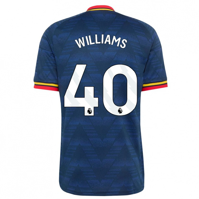 Danxen Homme Maillot Naomi Williams #40 Midnightblue Jaune Rouge Tenues Extérieur 2026/27 T-Shirt