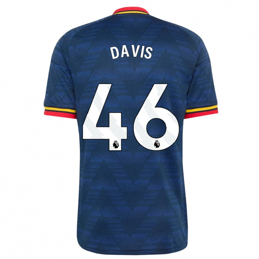Danxen Homme Maillot Timi Davis #46 Midnightblue Jaune Rouge Tenues Extérieur 2026/27 T-Shirt