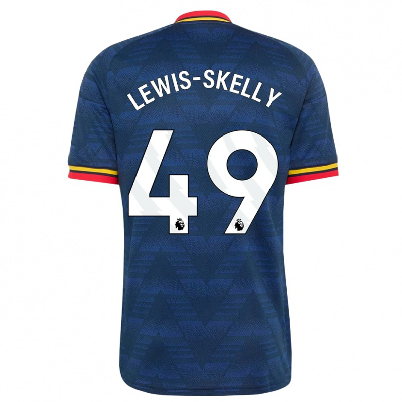 Danxen Homme Maillot Myles Lewis-Skelly #49 Midnightblue Jaune Rouge Tenues Extérieur 2026/27 T-Shirt