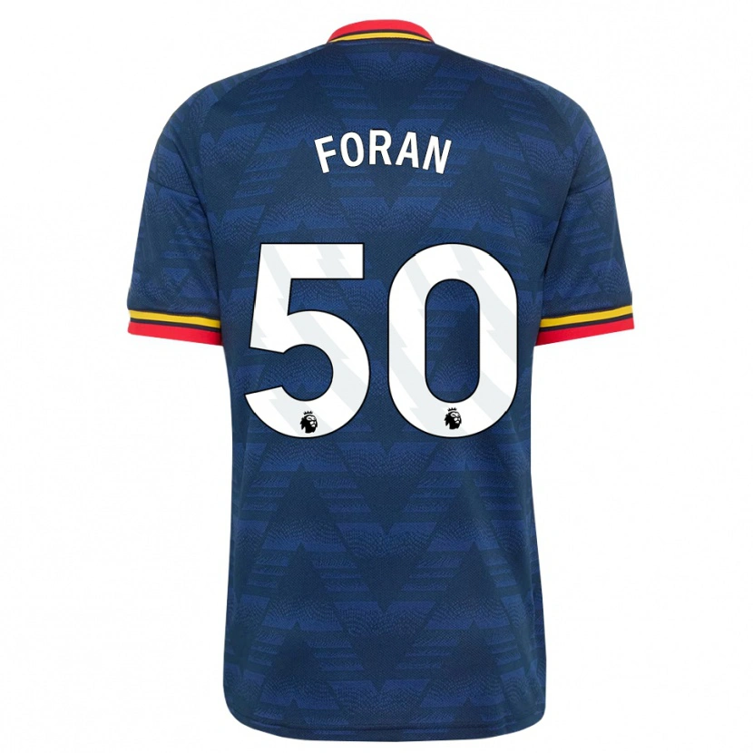 Danxen Homme Maillot Taylor Foran #50 Midnightblue Jaune Rouge Tenues Extérieur 2026/27 T-Shirt