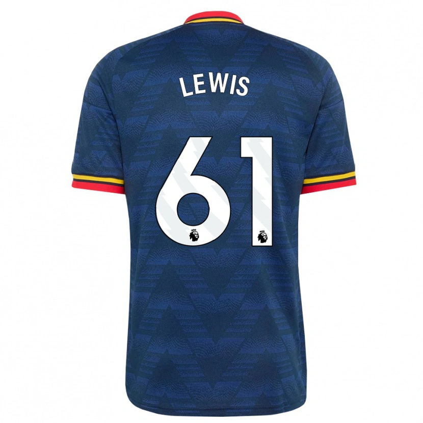 Danxen Homme Maillot George Lewis #61 Midnightblue Jaune Rouge Tenues Extérieur 2026/27 T-Shirt