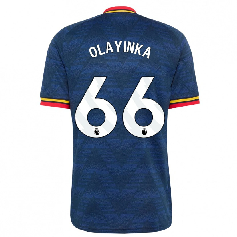 Danxen Homme Maillot James Olayinka #66 Midnightblue Jaune Rouge Tenues Extérieur 2026/27 T-Shirt