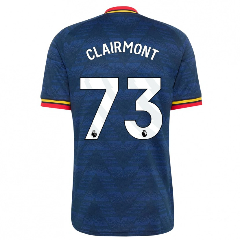 Danxen Homme Maillot Reece Clairmont #73 Midnightblue Jaune Rouge Tenues Extérieur 2026/27 T-Shirt