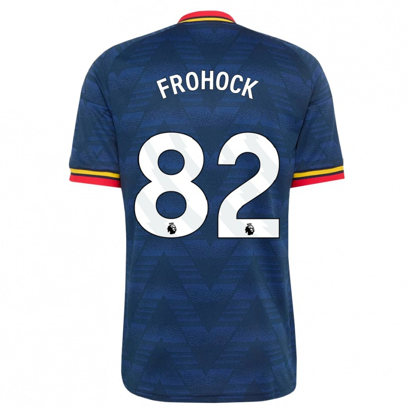 Danxen Homme Maillot Marley Frohock #82 Midnightblue Jaune Rouge Tenues Extérieur 2026/27 T-Shirt