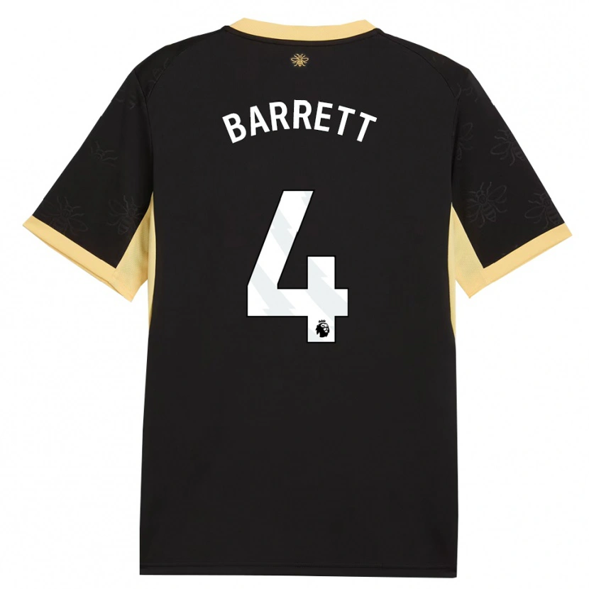 Danxen Homme Maillot Marlow Barrett #4 Noir Jaune Tenues Extérieur 2026/27 T-Shirt