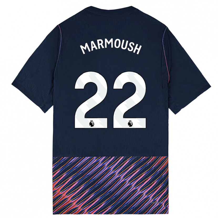 Danxen Homme Maillot Omar Marmoush #22 Bleu Royal Blanc Tenues Extérieur 2026/27 T-Shirt