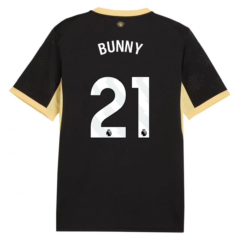 Danxen Homme Maillot Khadija Shaw #21 Noir Jaune Tenues Extérieur 2026/27 T-Shirt