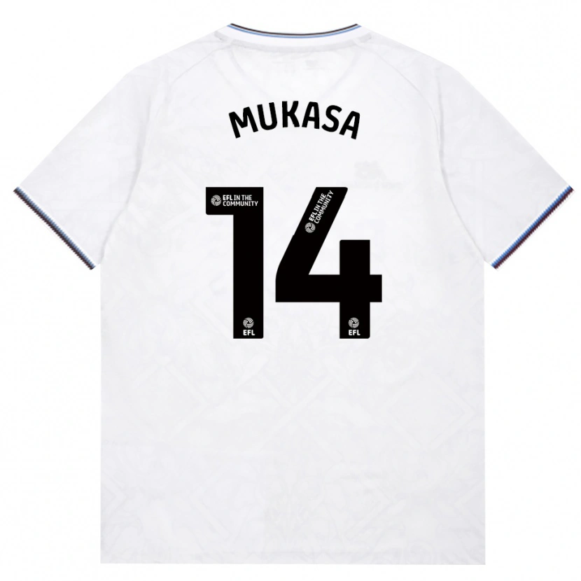 Danxen Homme Maillot Divine Mukasa #14 Bourgogne Blanc Tenues Extérieur 2026/27 T-Shirt