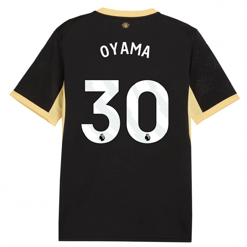 Danxen Homme Maillot Aemu Oyama #30 Noir Jaune Tenues Extérieur 2026/27 T-Shirt