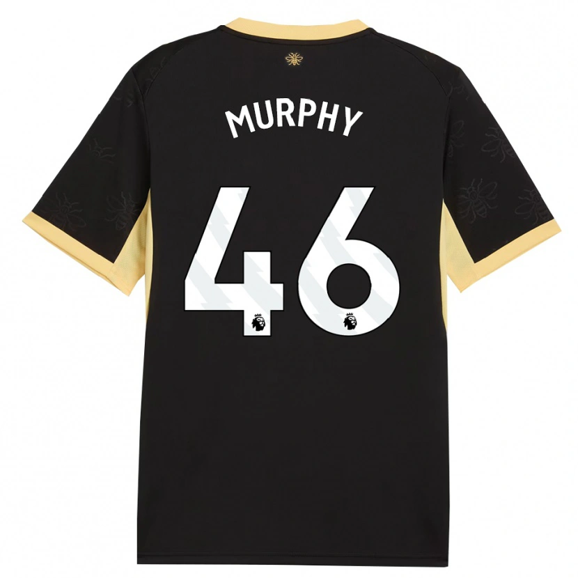 Danxen Homme Maillot Lily Murphy #46 Noir Jaune Tenues Extérieur 2026/27 T-Shirt