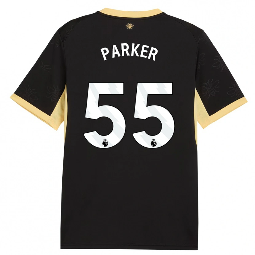 Danxen Homme Maillot Harrison Parker #55 Noir Jaune Tenues Extérieur 2026/27 T-Shirt