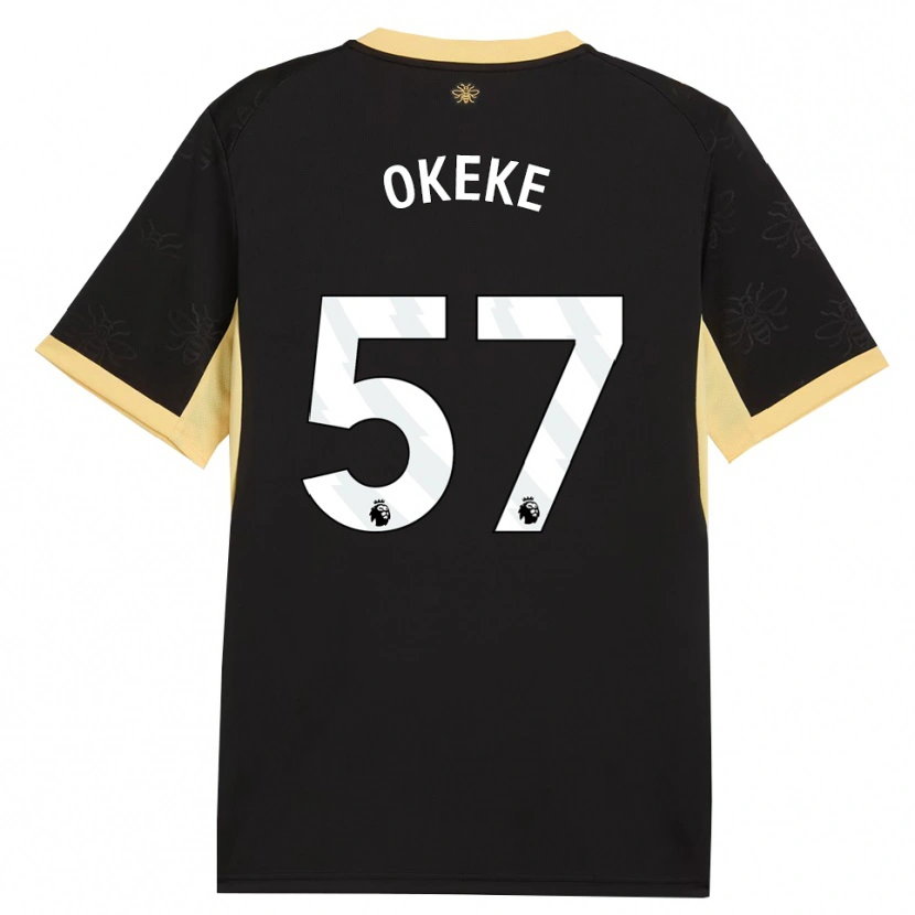 Danxen Homme Maillot Michael Okeke #57 Noir Jaune Tenues Extérieur 2026/27 T-Shirt