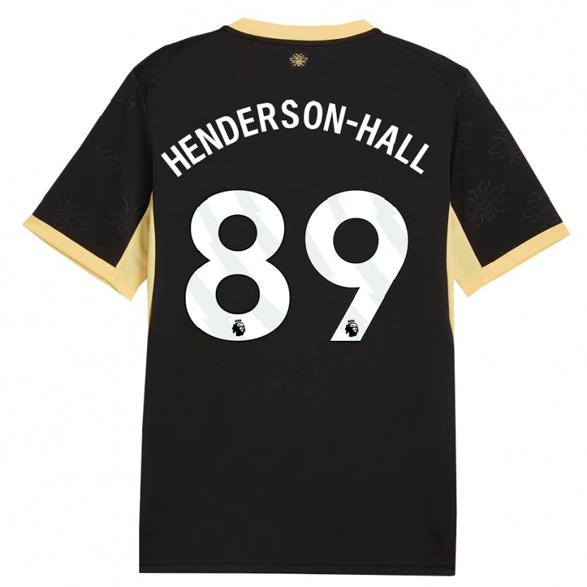 Danxen Homme Maillot Matty Henderson-Hall #89 Noir Jaune Tenues Extérieur 2026/27 T-Shirt