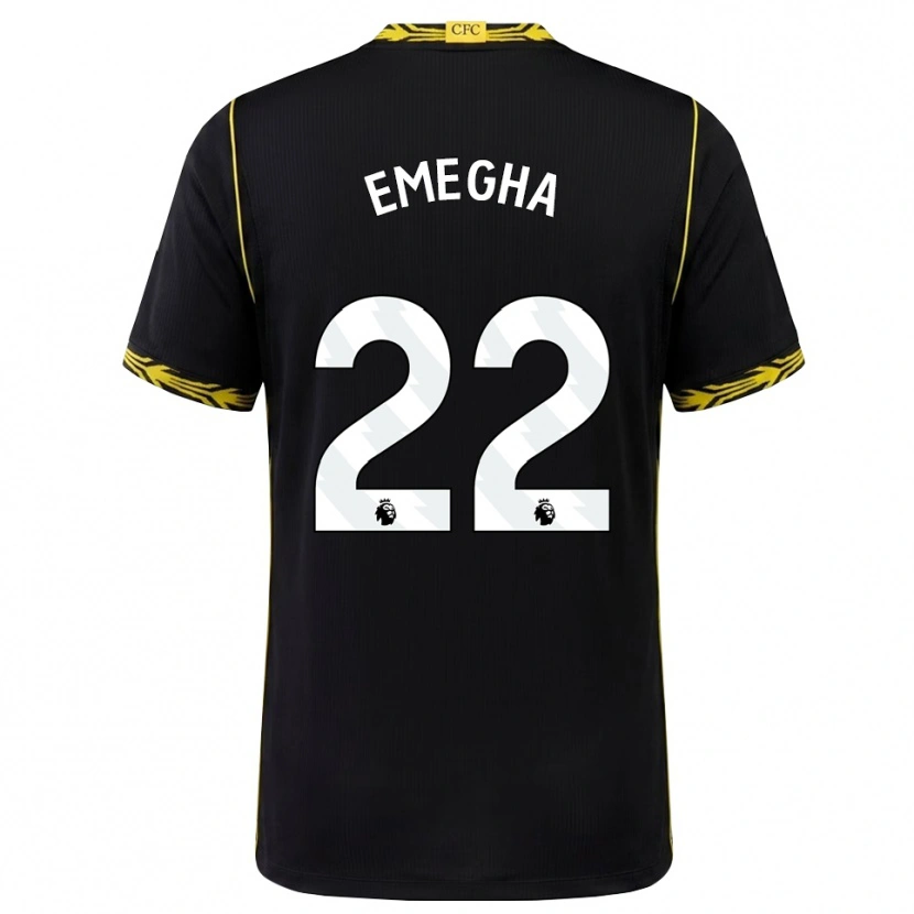 Danxen Homme Maillot Emmanuel Emegha #22 Noir Jaune Tenues Extérieur 2026/27 T-Shirt