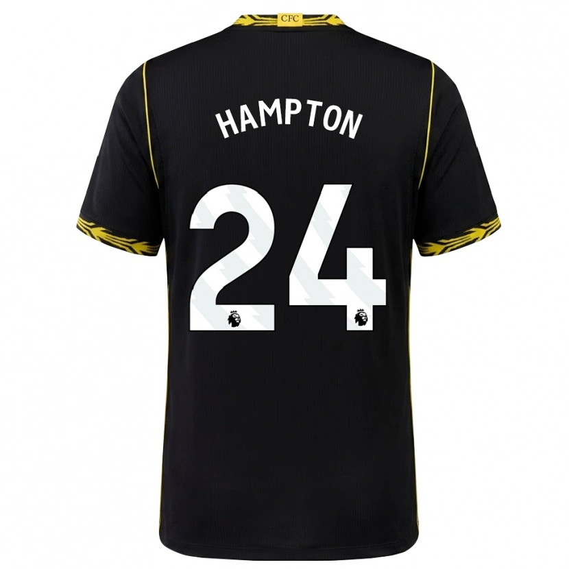 Danxen Homme Maillot Hannah Hampton #24 Noir Jaune Tenues Extérieur 2026/27 T-Shirt