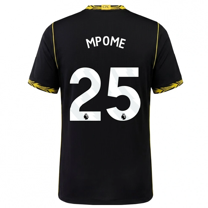 Danxen Homme Maillot Maelys Mpome #25 Noir Jaune Tenues Extérieur 2026/27 T-Shirt