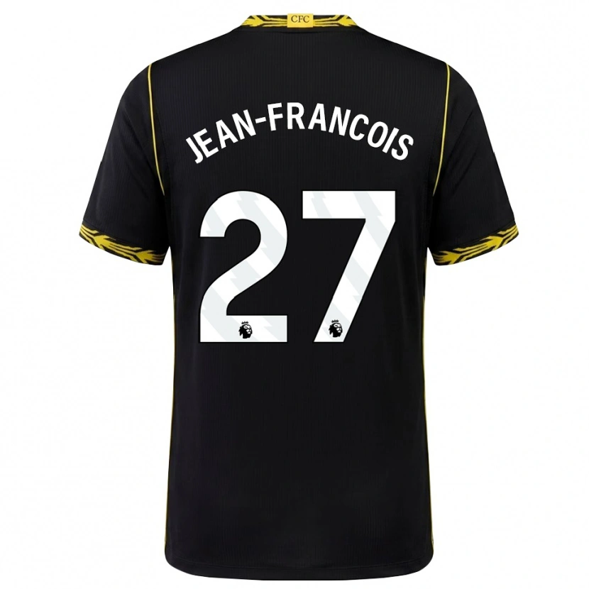 Danxen Homme Maillot Oriane Jean-Francois #27 Noir Jaune Tenues Extérieur 2026/27 T-Shirt