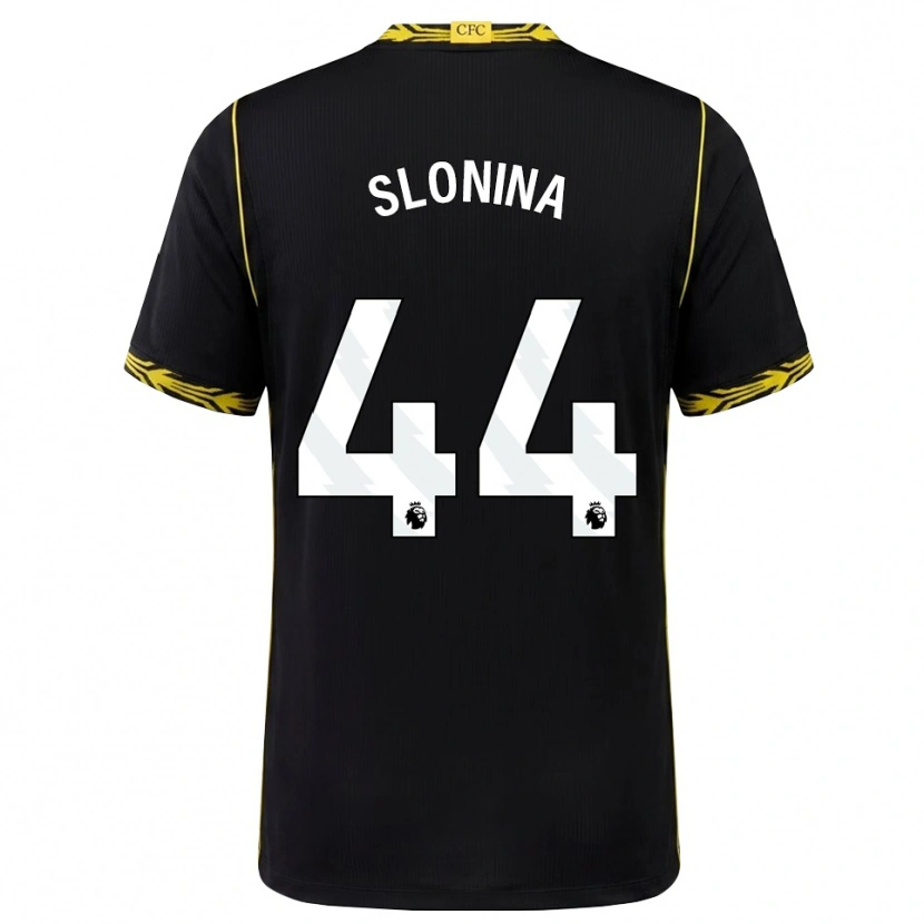 Danxen Homme Maillot Gabriel Slonina #44 Noir Jaune Tenues Extérieur 2026/27 T-Shirt