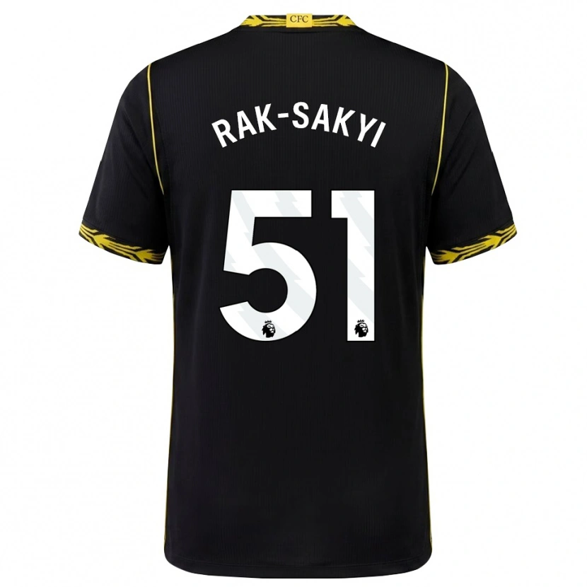 Danxen Homme Maillot Sam Rak-Sakyi #51 Noir Jaune Tenues Extérieur 2026/27 T-Shirt
