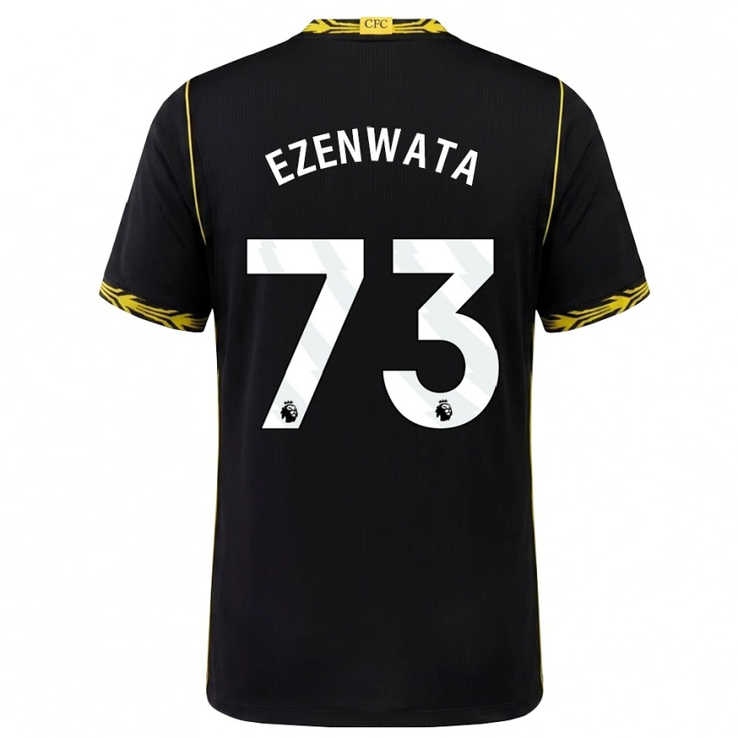 Danxen Homme Maillot Chizaram Ezenwata #73 Noir Jaune Tenues Extérieur 2026/27 T-Shirt