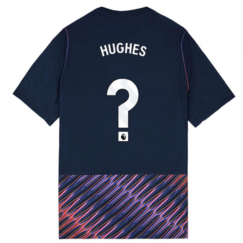 Danxen Homme Maillot Harry Hughes #0 Bleu Royal Blanc Tenues Extérieur 2026/27 T-Shirt