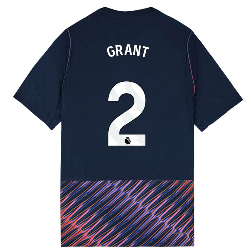 Danxen Homme Maillot Charlotte Grant #2 Bleu Royal Blanc Tenues Extérieur 2026/27 T-Shirt