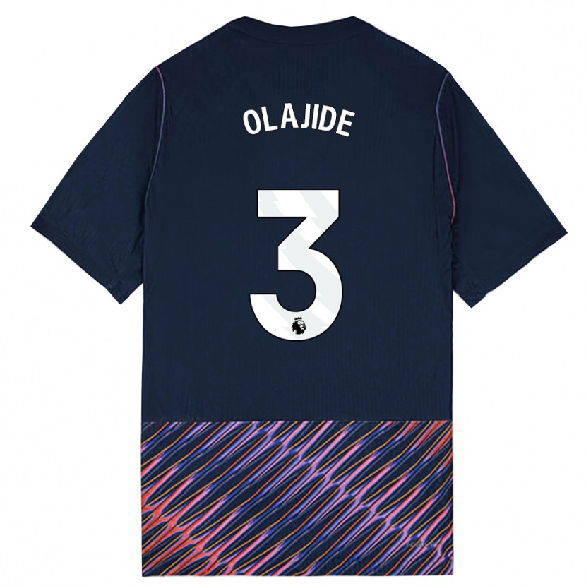 Danxen Homme Maillot Solomon Olajide #3 Bleu Royal Blanc Tenues Extérieur 2026/27 T-Shirt