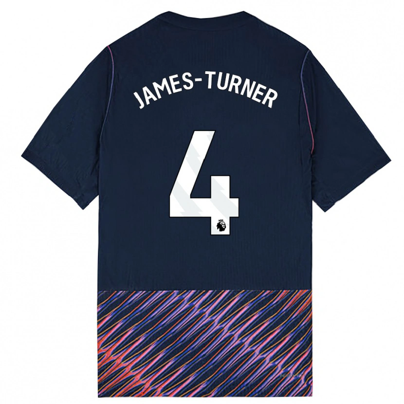 Danxen Homme Maillot Amy James-Turner #4 Bleu Royal Blanc Tenues Extérieur 2026/27 T-Shirt