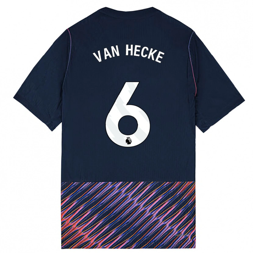 Danxen Homme Maillot Jan Paul Van Hecke #6 Bleu Royal Blanc Tenues Extérieur 2026/27 T-Shirt