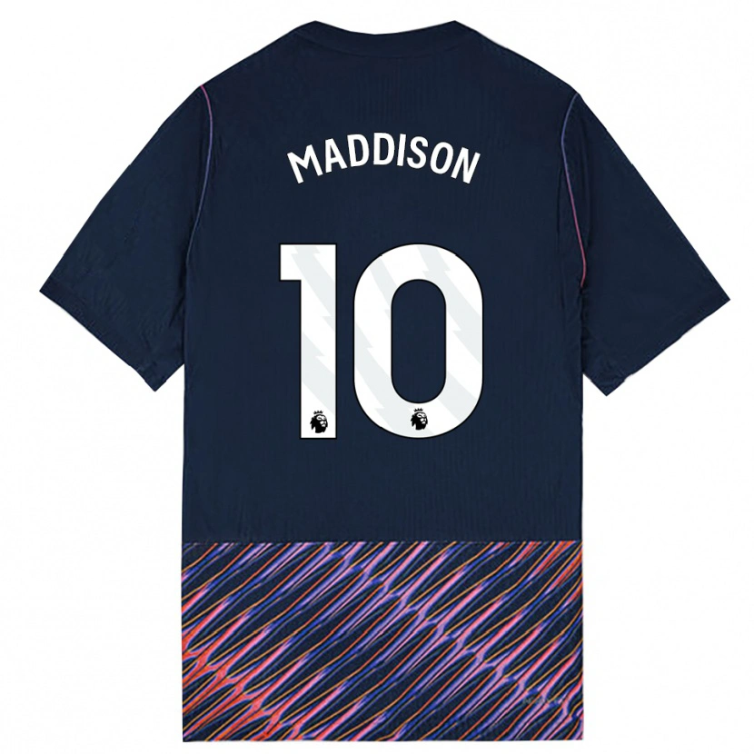 Danxen Homme Maillot James Maddison #10 Bleu Royal Blanc Tenues Extérieur 2026/27 T-Shirt