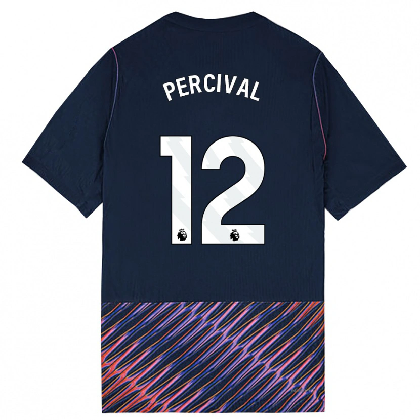 Danxen Homme Maillot Ria Percival #12 Bleu Royal Blanc Tenues Extérieur 2026/27 T-Shirt